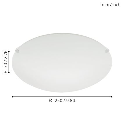 Eglo 80265 - Takbelysning MARS 1xE27/25W/230V