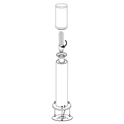 EGLO - Utomhuslampa 1xE27/15W/230V IP65