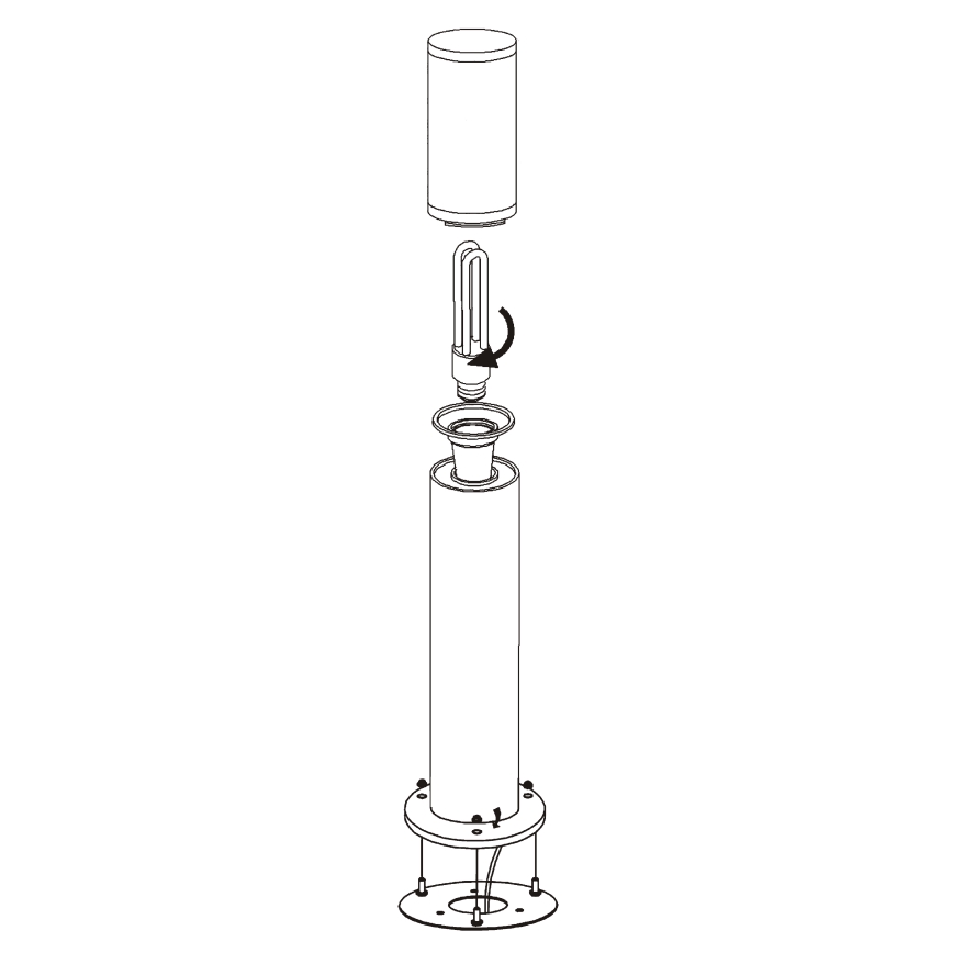 EGLO - Utomhuslampa 1xE27/15W/230V IP65