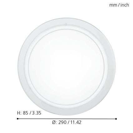 Eglo 83153 - Takbelysning PLANET 1 1xE27/60W/230V