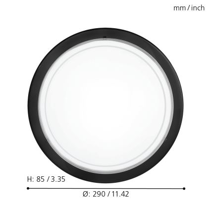 Eglo 83159 - Takbelysning PLANET 1 1xE27/60W/230V