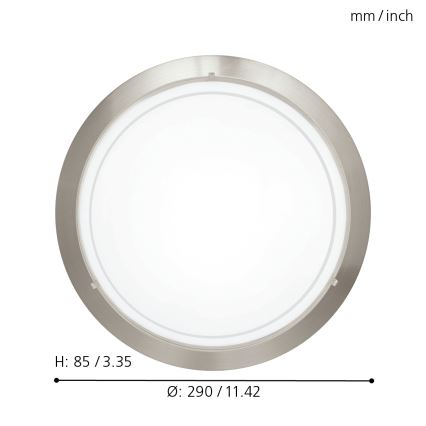EGLO 83162 - Takbelysning PLANET1 1xE27/60W
