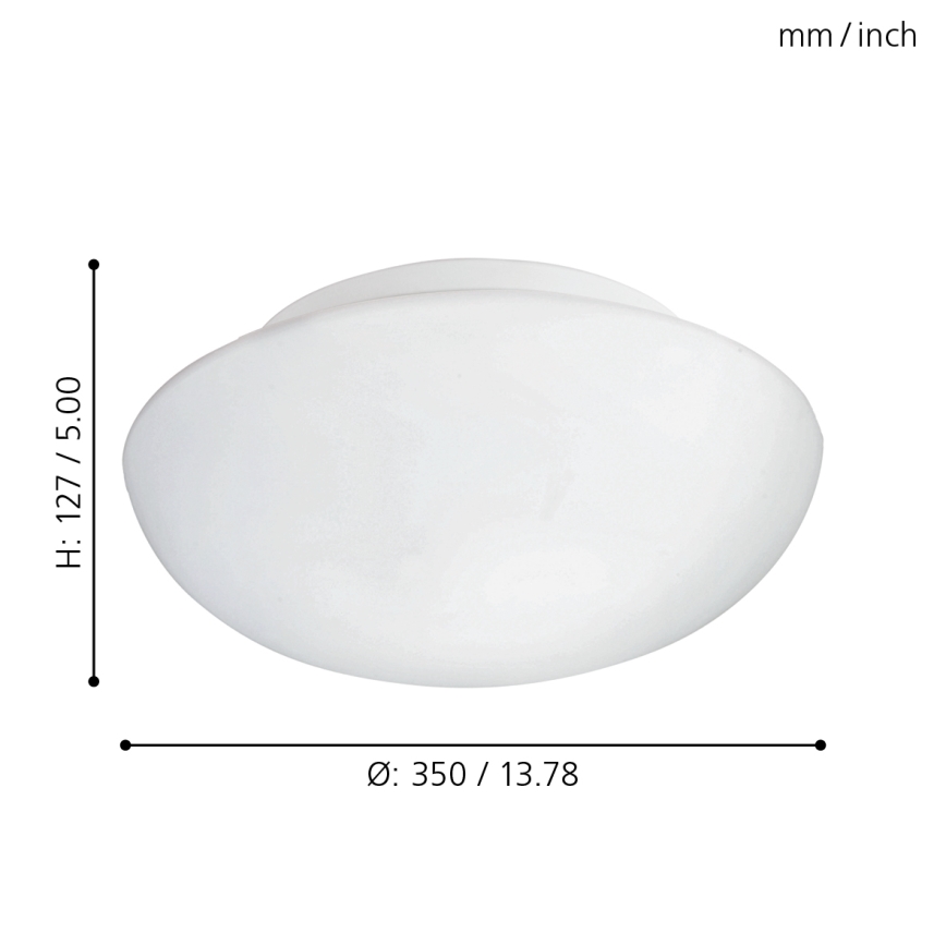 Eglo 83404 - Takbelysning ELLA 2xE27/60W/230V
