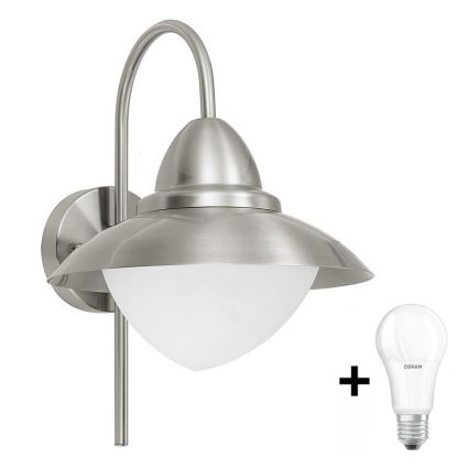 EGLO 83966 - LED Utomhus Väggbelysning SIDNEY 1xE27/8,5W IP44