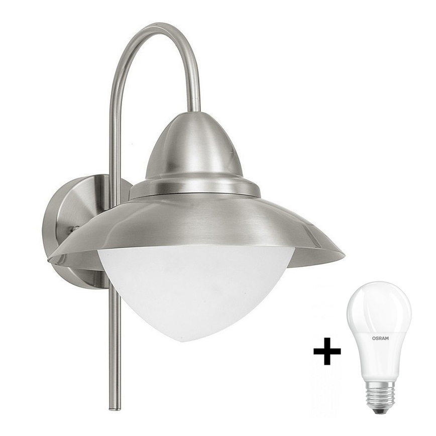 EGLO 83966 - LED Utomhus Väggbelysning SIDNEY 1xE27/8,5W IP44