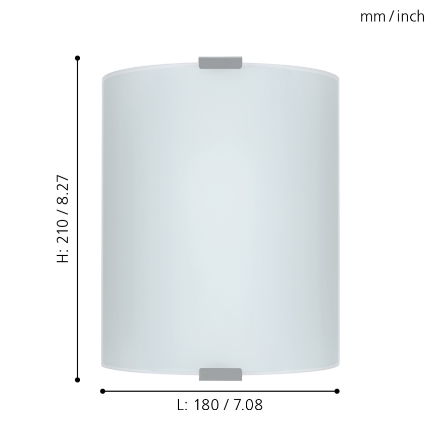 EGLO 84028 - Väggbelysning GRAFIK 1xE27/60W vit