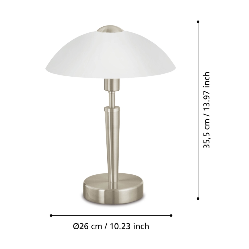 Eglo 85104 – Dimbar Bordslampa SOLO 1 1×E14/40W/230V