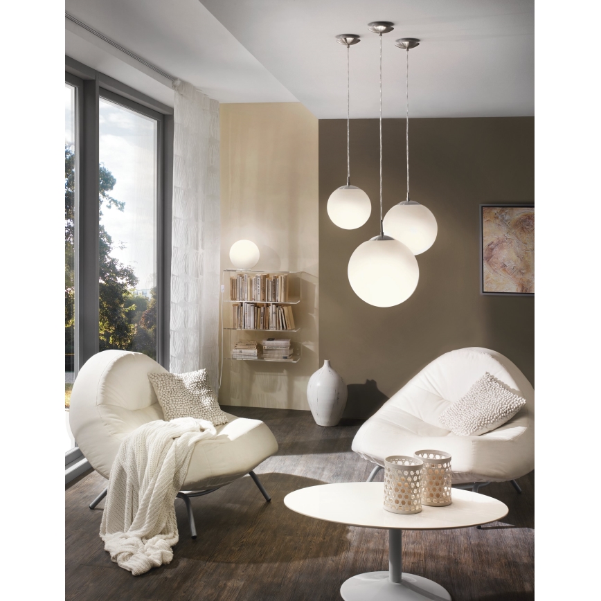 EGLO - Ljuskrona med textilsladd 1xE27/60W/230V diameter 20 cm