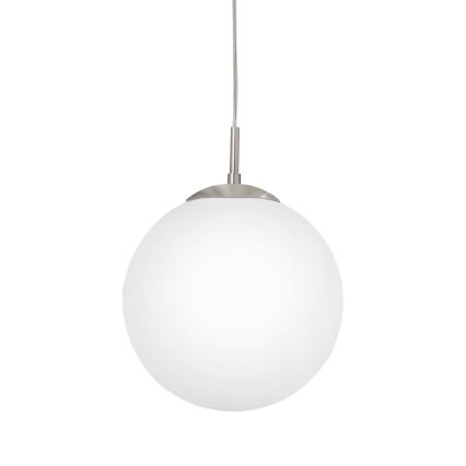 EGLO - Ljuskrona med textilsladd 1xE27/60W/230V diameter 30 cm vit