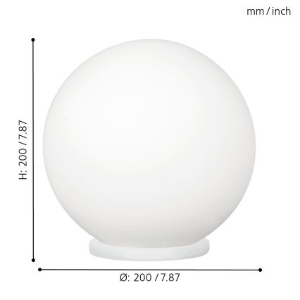 EGLO - Bordslampa 1xE27/60W/230V diameter 20 cm