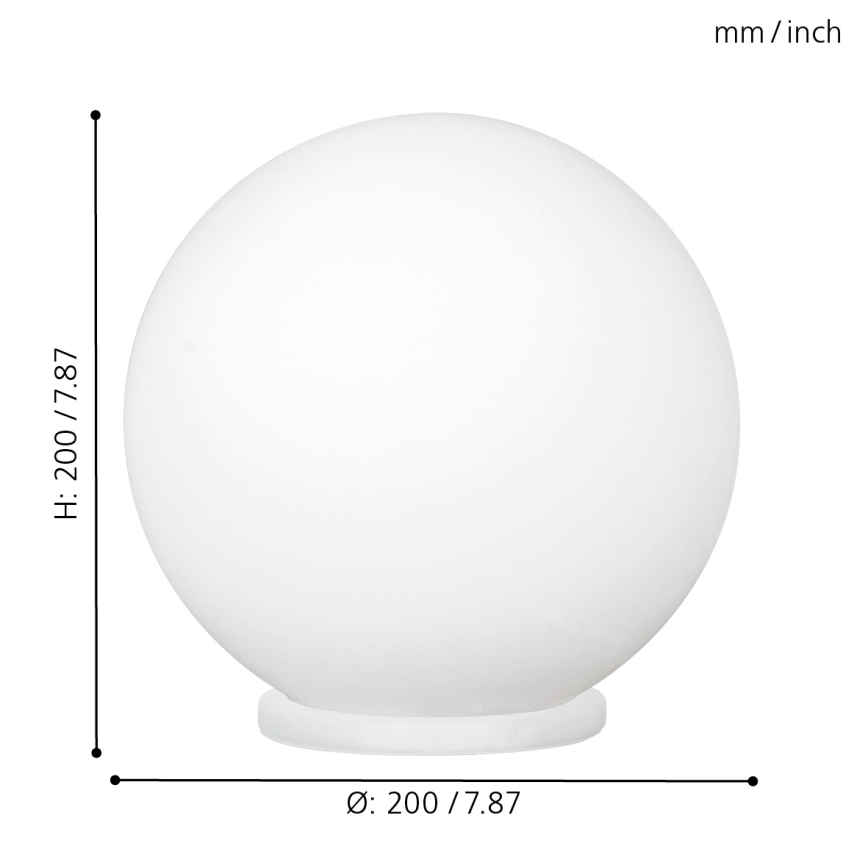 EGLO - Bordslampa 1xE27/60W/230V diameter 20 cm