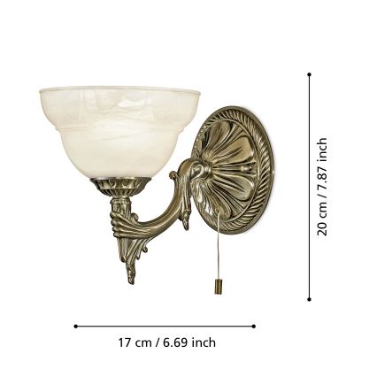 EGLO 85859 - Väggbelysning MARBELLA 1xE14/40W/230V