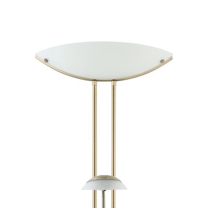 EGLO - Ljusreglerad golvlampa BAYA 1xR7s/230W + 1xG9/33W brons