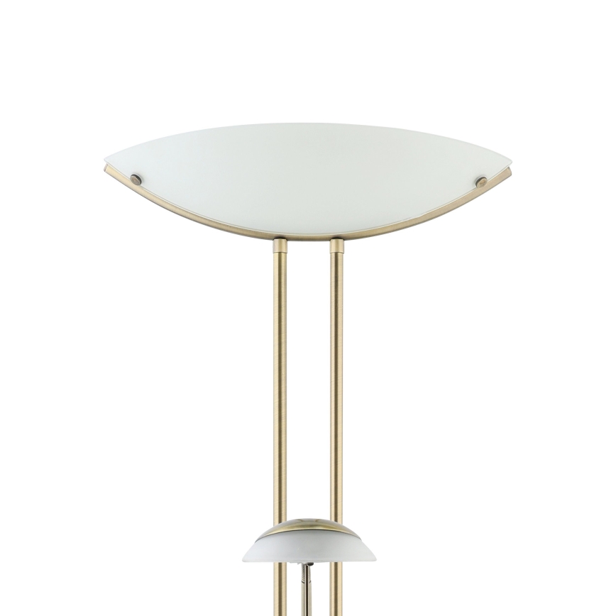EGLO - Ljusreglerad golvlampa BAYA 1xR7s/230W + 1xG9/33W brons
