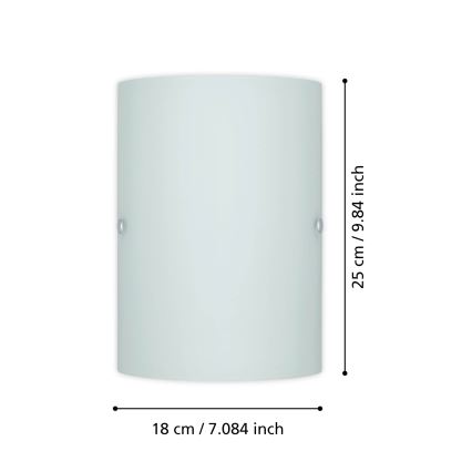 EGLO 85979 - Väggbelysning TROY 3 1x14/60W vit
