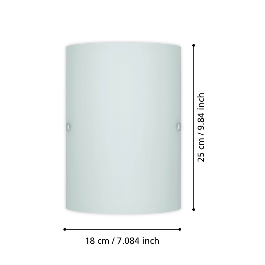 EGLO 85979 - Väggbelysning TROY 3 1x14/60W vit