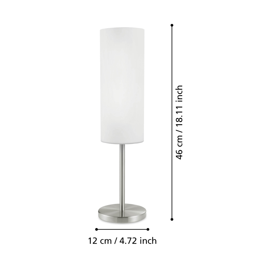 EGLO 85981 - Bordslampa TROY 3 1xE27/60W