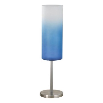 Eglo 85999 - Bordslampa TROY BLÅ 1xE27/100W/230V blå