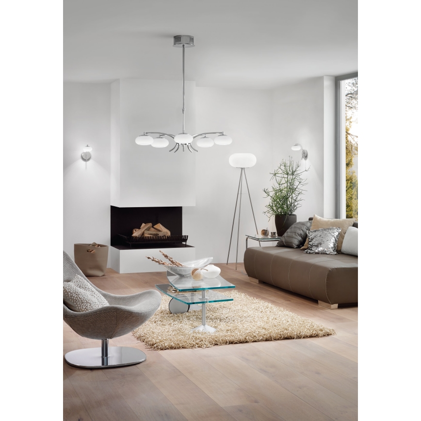 EGLO - Golvlampa OPTICA 2xE27/60W diameter 35 cm