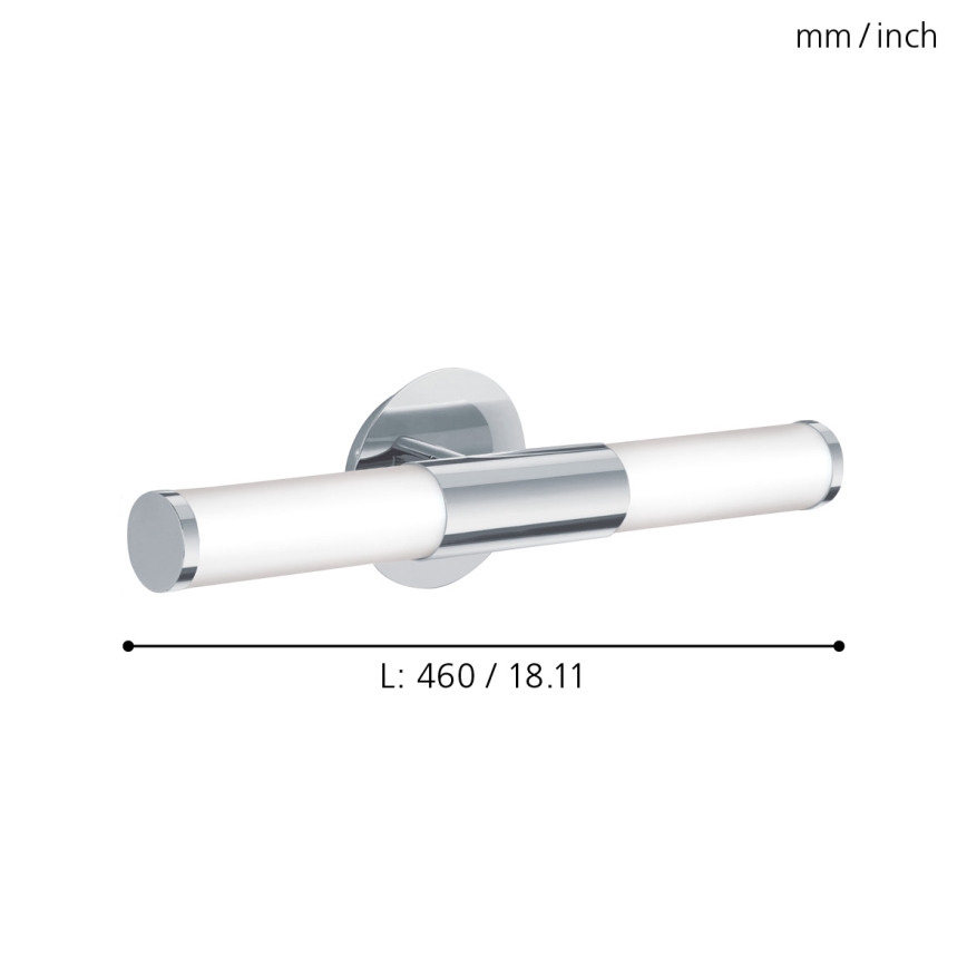 Eglo - Badrumsvägglampa 2xE14/40W/230V IP44