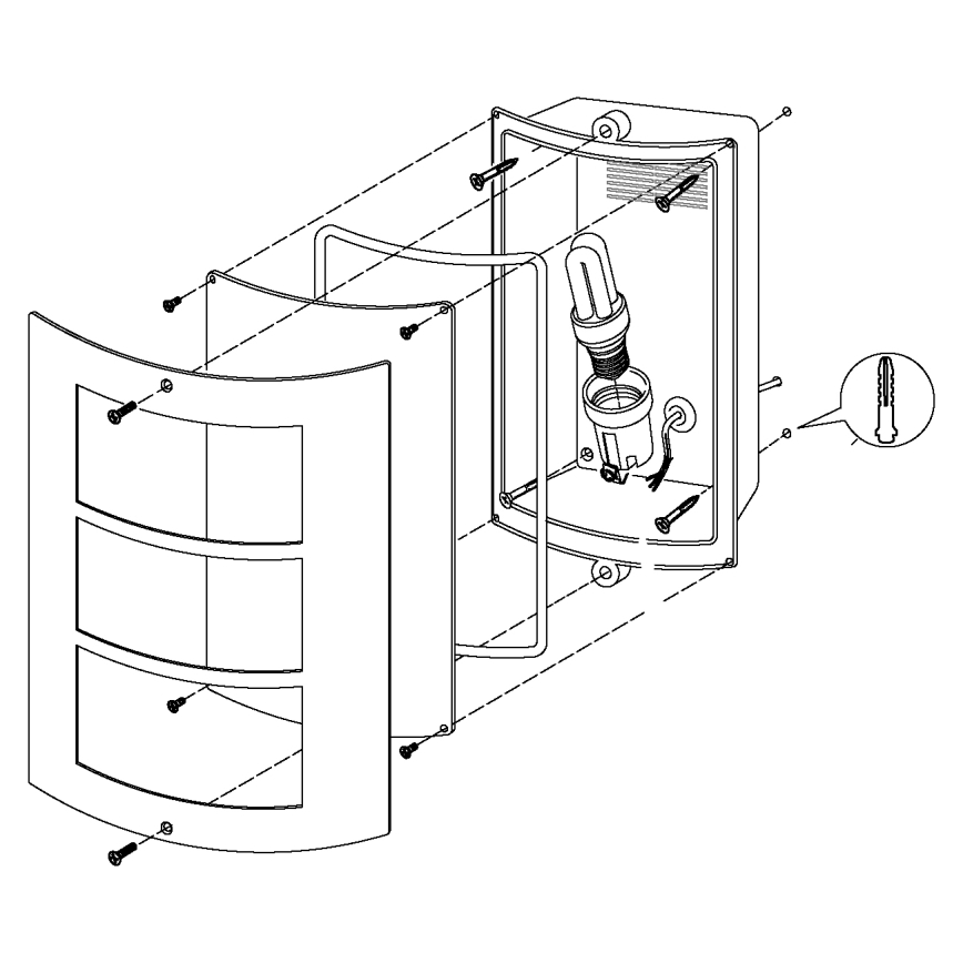 EGLO 88139 - Utomhus Väggbelysning CITY 1xE27/15W/230V IP44