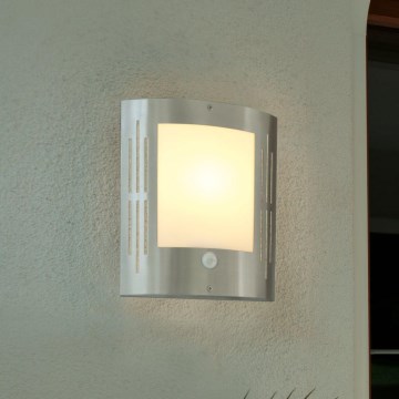 EGLO 88144 - Sensor utomhus Väggbelysning CITY 1xE27/15W/230V IP44