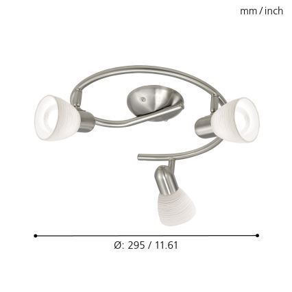 EGLO 88475 - Spotlight DAKAR 1 3xE14/40W