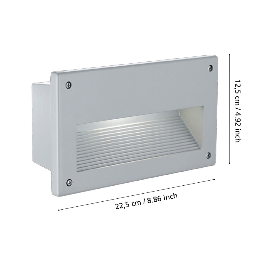 Eglo 88575 - Utomhus infälld belysning ZIMBA 1xE14/60W/230V