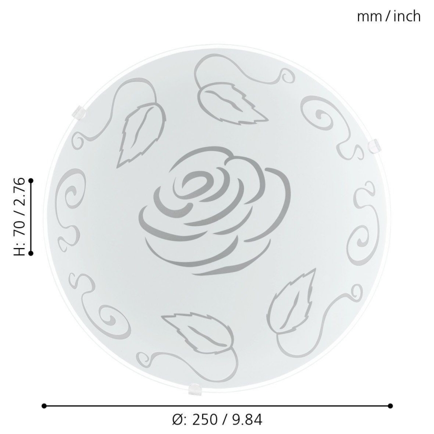 Eglo 89238 - Takbelysning MARS 1 1xE27/60W/230V