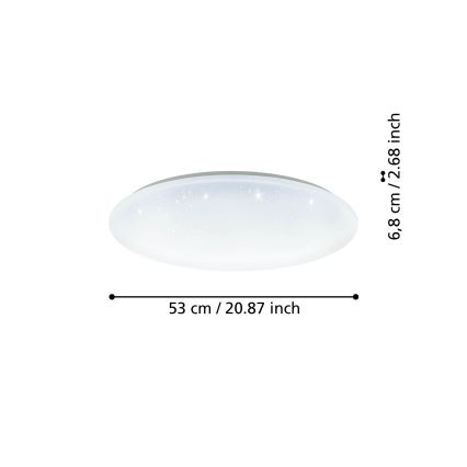 Eglo - LED ljusreglerad taklampa  LED/44,8W/230V 2700-6500K ZigBee