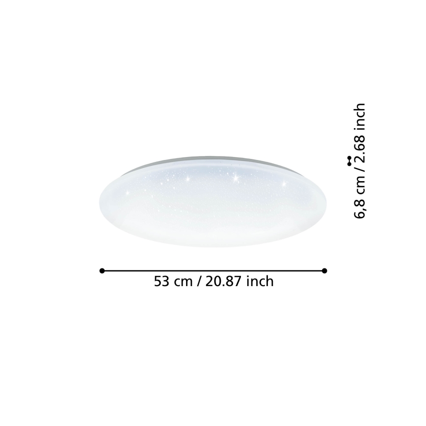 Eglo - LED ljusreglerad taklampa  LED/44,8W/230V 2700-6500K ZigBee