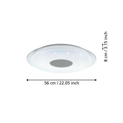 Eglo - LED ljusreglerad taklampa  LED/44,8W/230V 2700-6500K ZigBee