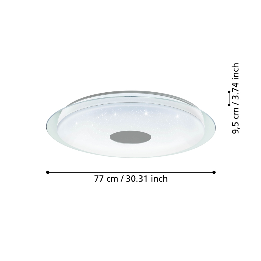 Eglo - LED ljusreglerad taklampa  LED/38,1W/230V 2700-6500K ZigBee