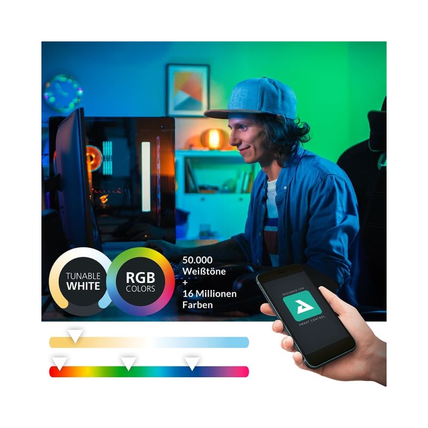 Eglo - LED RGBW ljusreglerad badrumsspegelbelysning 15,6W/230V IP44 ZigBee