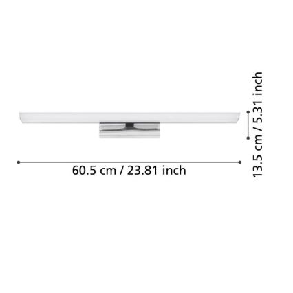 Eglo - LED RGBW ljusreglerad badrumsspegelbelysning 15,6W/230V IP44 ZigBee