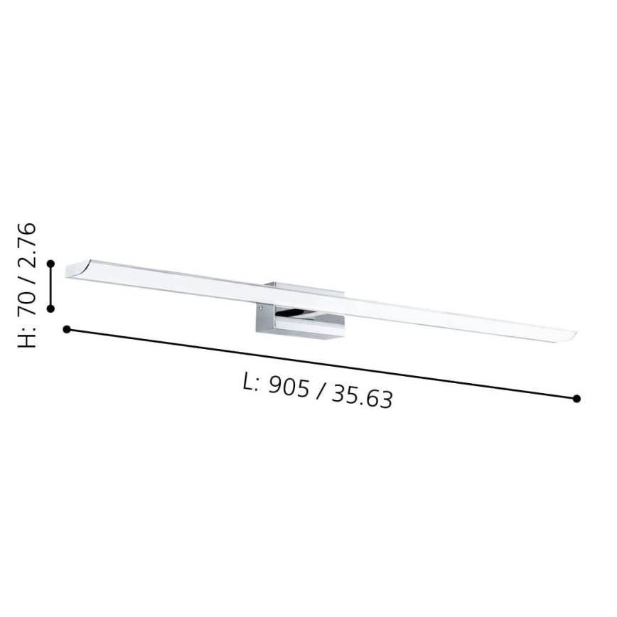 Eglo - LED RGBW Dimbar spegelbelysning för badrum  21,5W/230V IP44 ZigBee