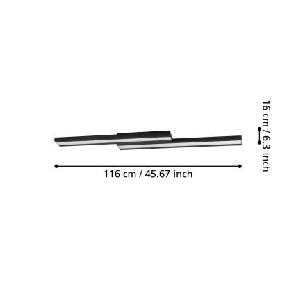 Eglo - LED RGBW ljusreglerad taklampa  LED/20,4W/230V ZigBee