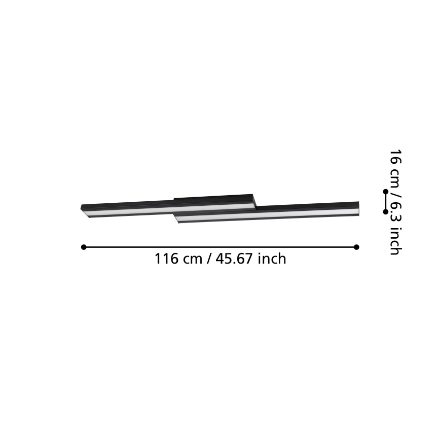 Eglo - LED RGBW ljusreglerad taklampa  LED/20,4W/230V ZigBee