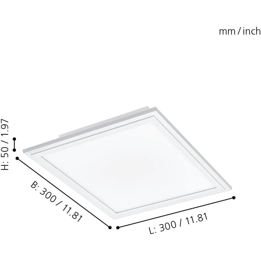 Eglo - LED ljusreglerad taklampa  LED/15,3W/230V vit ZigBee