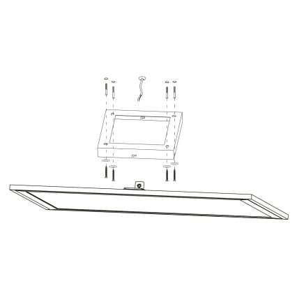 Eglo - LED ljusreglerad taklampa  LED/21,5W/230V vit ZigBee