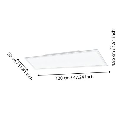 Eglo - LED ljusreglerad taklampa  LED/33,5W/230V vit ZigBee
