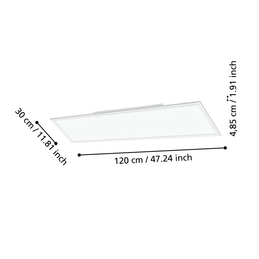 Eglo - LED ljusreglerad taklampa  LED/33,5W/230V vit ZigBee