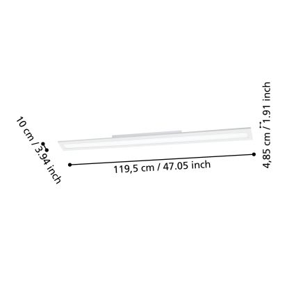Eglo - LED ljusreglerad taklampa  LED/33,5W/230V 2700-6500K vit ZigBee