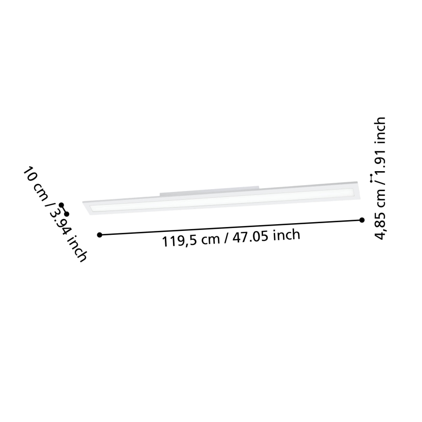 Eglo - LED ljusreglerad taklampa  LED/33,5W/230V 2700-6500K vit ZigBee