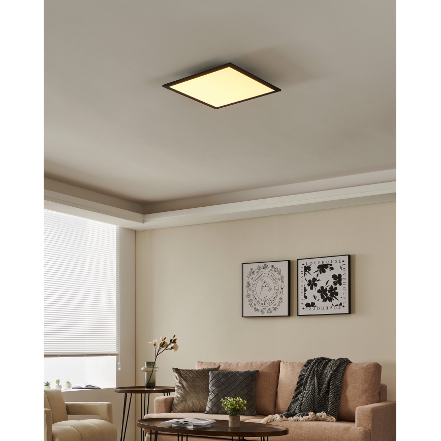 Eglo - LED ljusreglerad taklampa  LED/21,5W/230V svart ZigBee