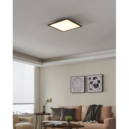 Eglo - LED ljusreglerad taklampa  LED/21,5W/230V svart ZigBee