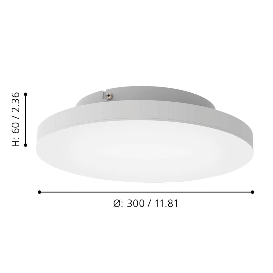 Eglo - LED RGBW ljusreglerad taklampa  LED/15,7W/230V ZigBee