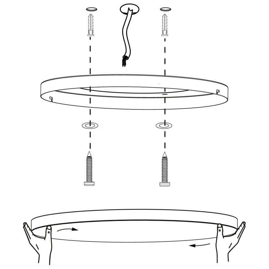 Eglo - LED RGBW Dimbar taklampa LED/22,4W/230V ZigBee