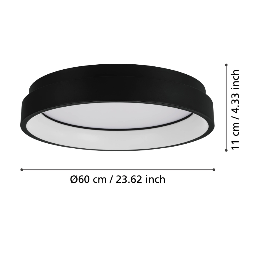 Eglo - LED RGBW ljusreglerad taklampa  LED/26W/230V ZigBee