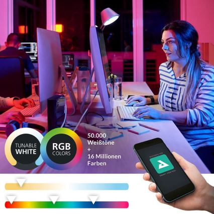 Eglo - LED RGBW ljusreglerad vägglampa  LED/16W/230V ZigBee